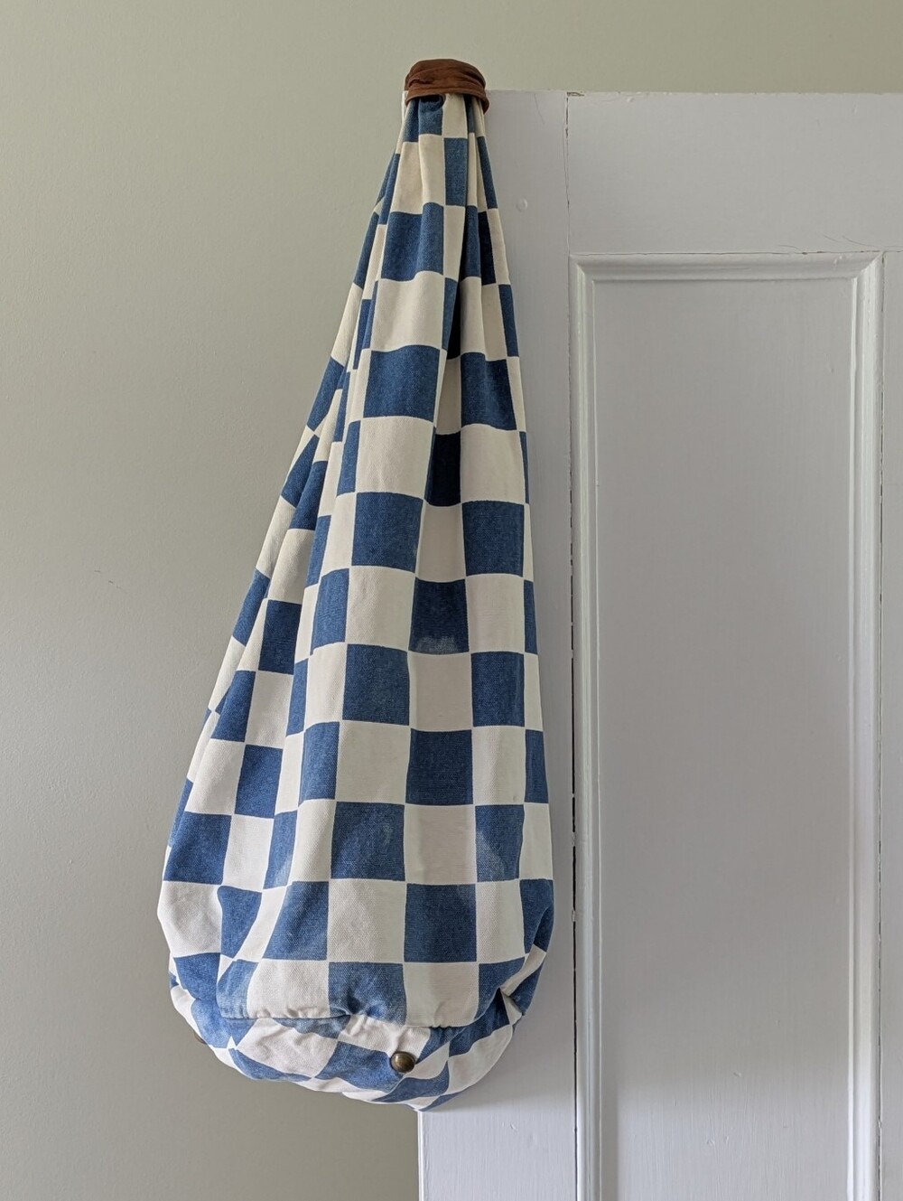 Kapital Checkered Canvas Duffel Bag